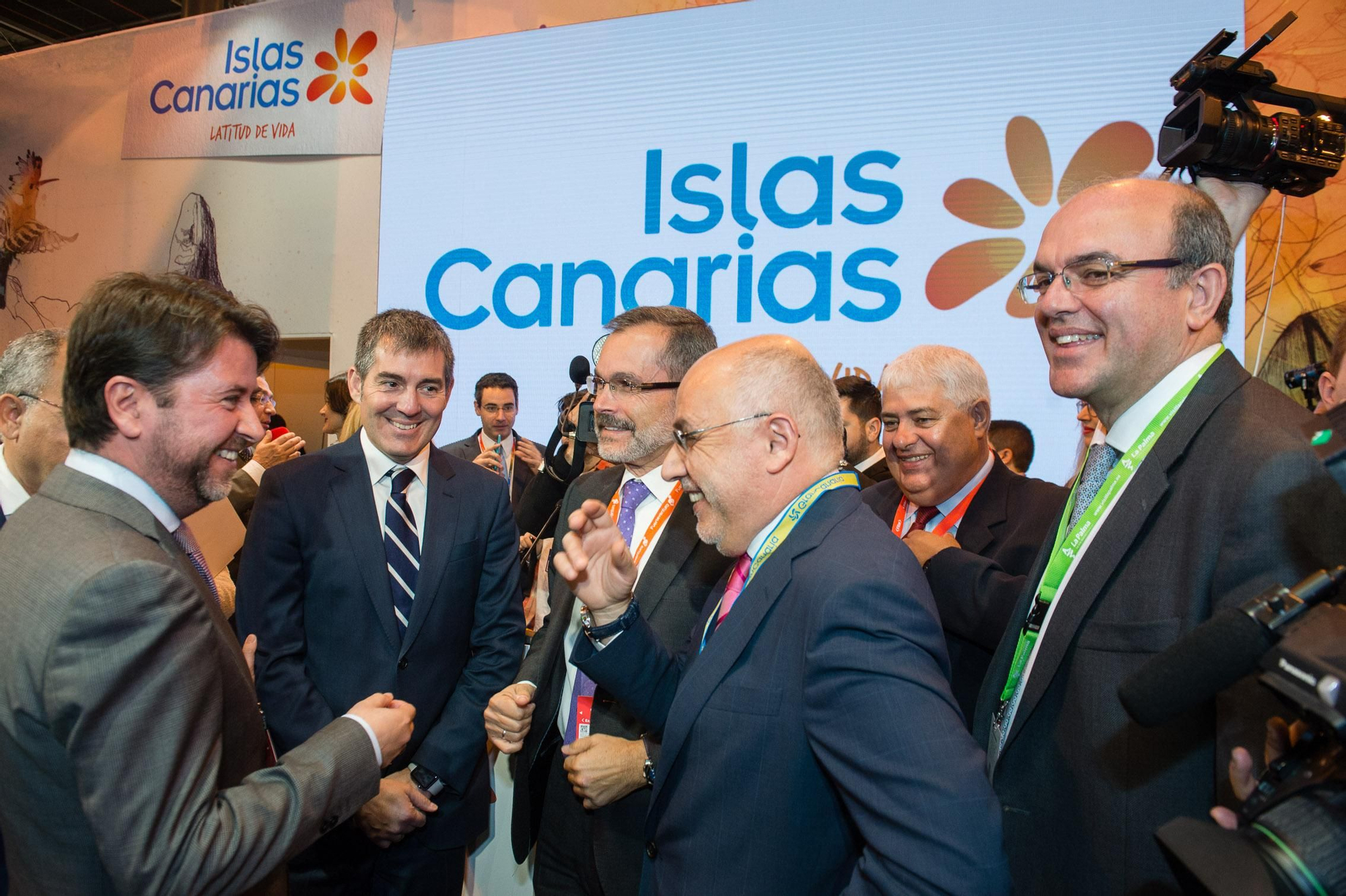 Inauguración del estand de Canarias en Fitur