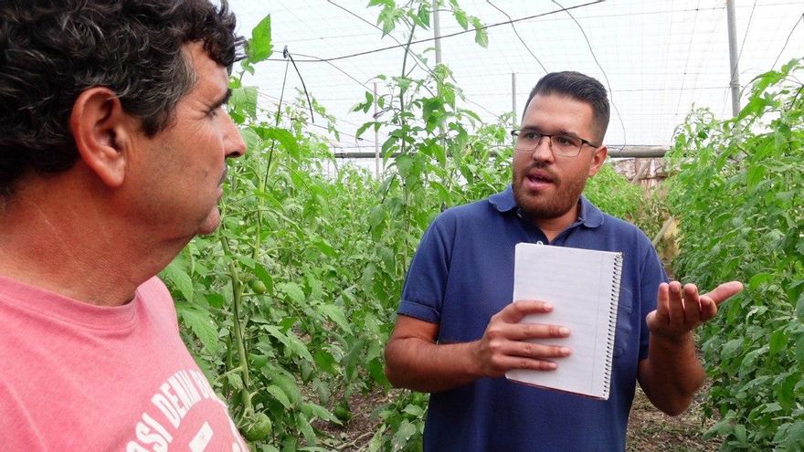 Finca vinculada al proyecto de la COAG 'Desde la finca, en tránsito hacia la agroecología', con financiación del Ayuntamiento de La Laguna y en el que ya participan en torno a 40 agricultoras y agricultoras del municipio