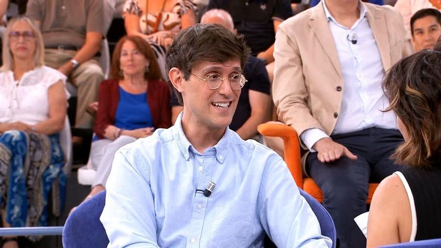 El padre Damián con Sonsoles Ónega en Antena 3