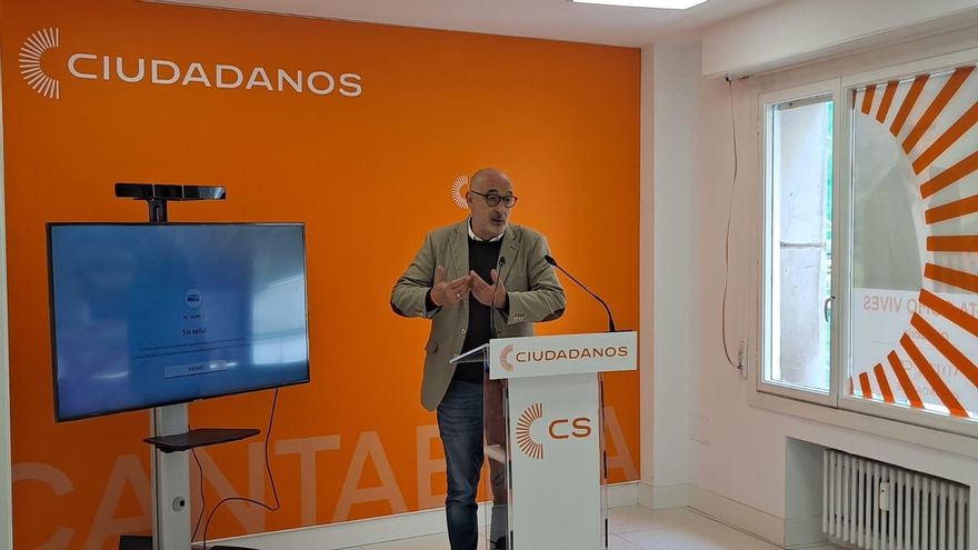 El candidato de Ciudadanos a la Presidencia de Cantabria, Félix Álvarez.