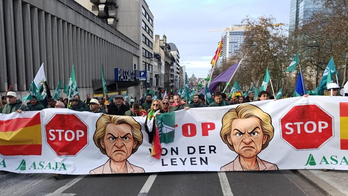 Protesta en Bruselas.