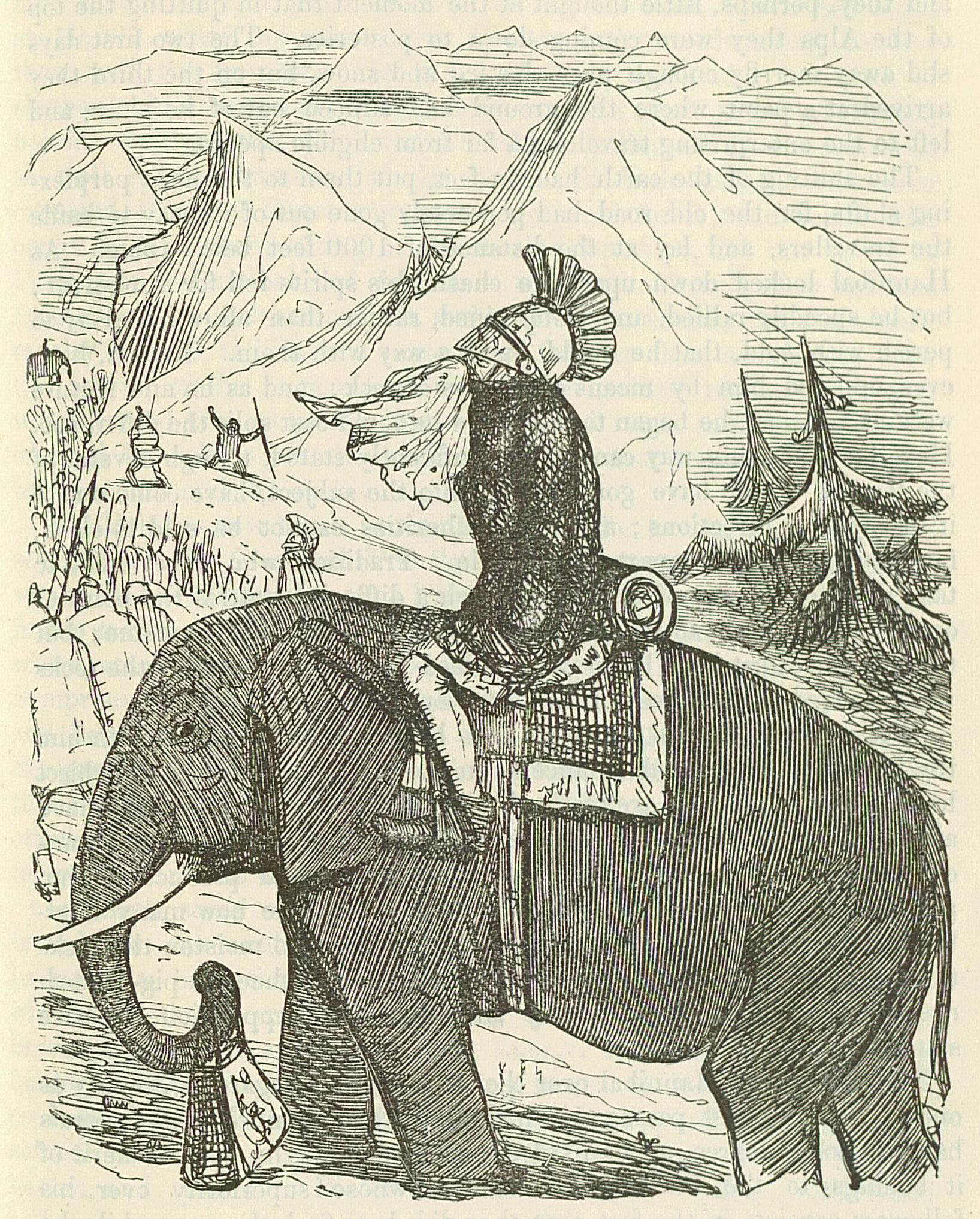Aníbal cruzando los Alpes