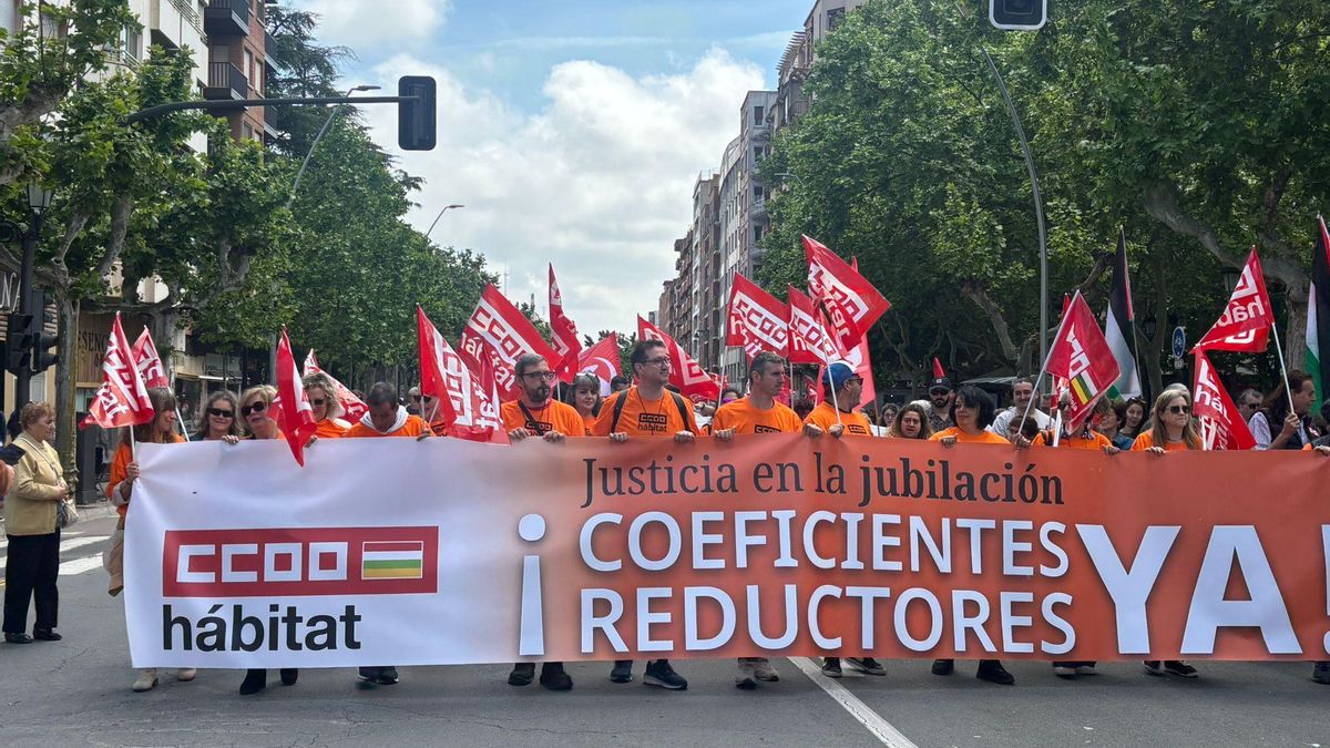 Manifestación del Primero de Mayo en Logroño
