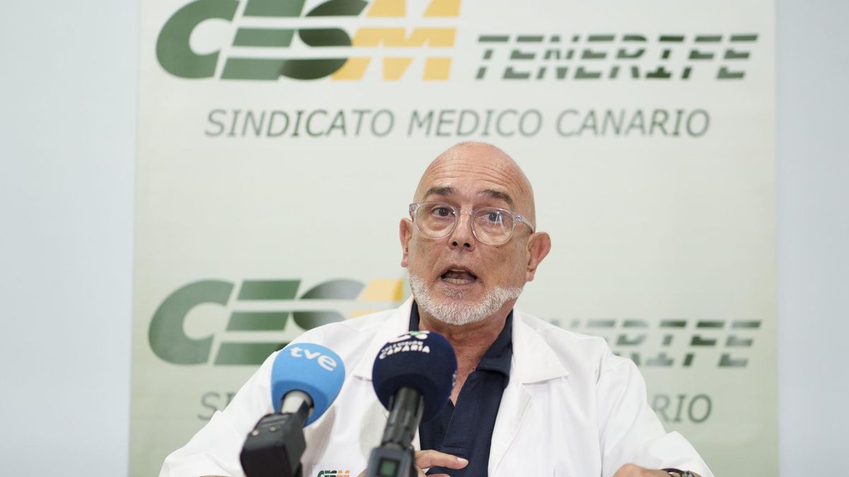 El secretario general del Sindicato Médico Canario (CESM Canarias), Levy Cabrera. (EFE/Ramón de la Rocha)