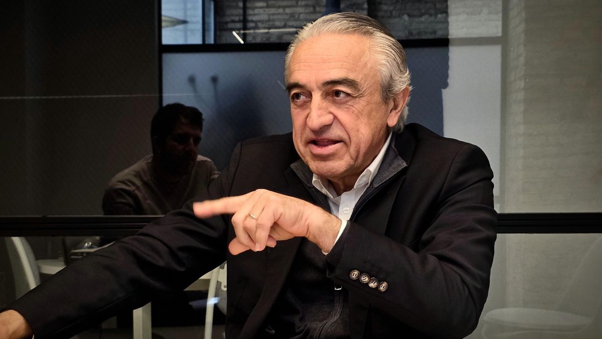 Josep Maria Tomàs, durant l'entrevista.