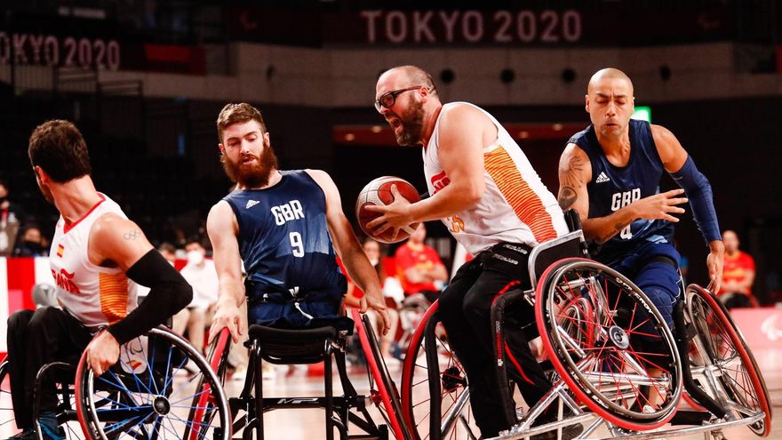 Imagen de archivo de un partido del equipo paralímpico