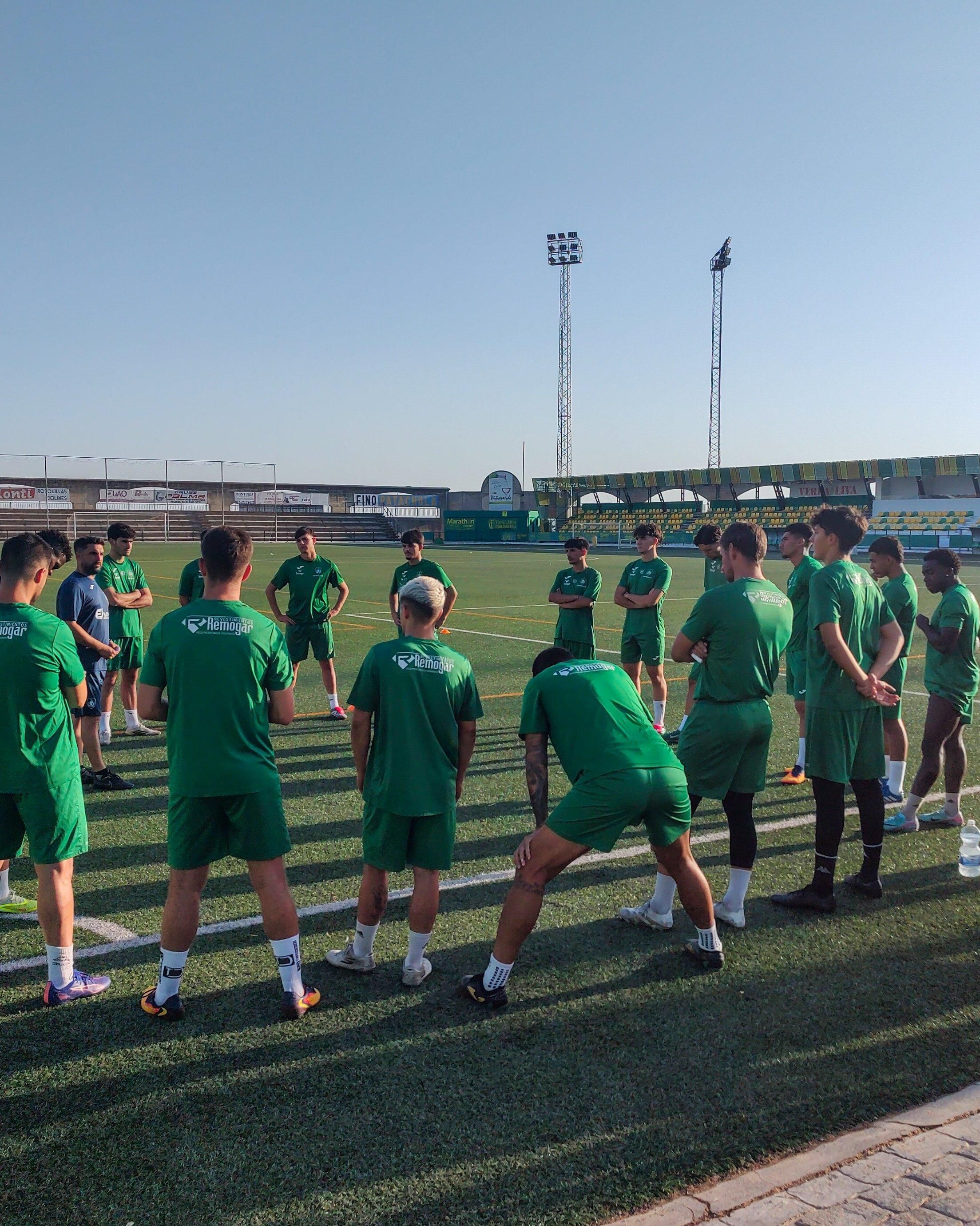 Primer entrenamiento del Montilla
