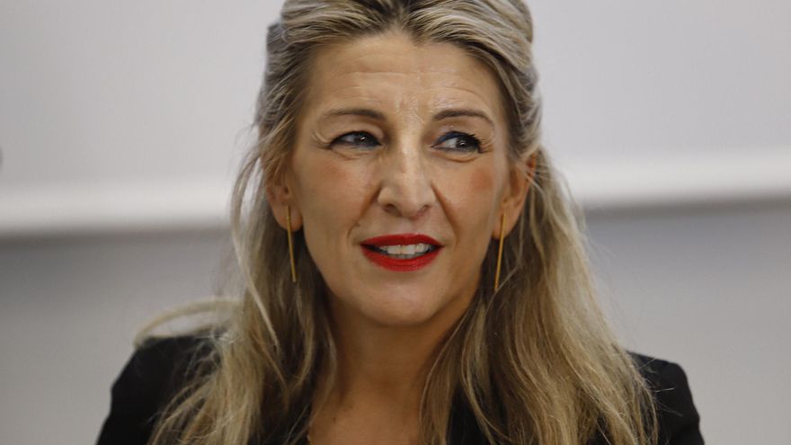 La vicepresidenta del Gobierno, ministra de Trabajo y Economía Social y la líder de Sumar, Yolanda Díaz