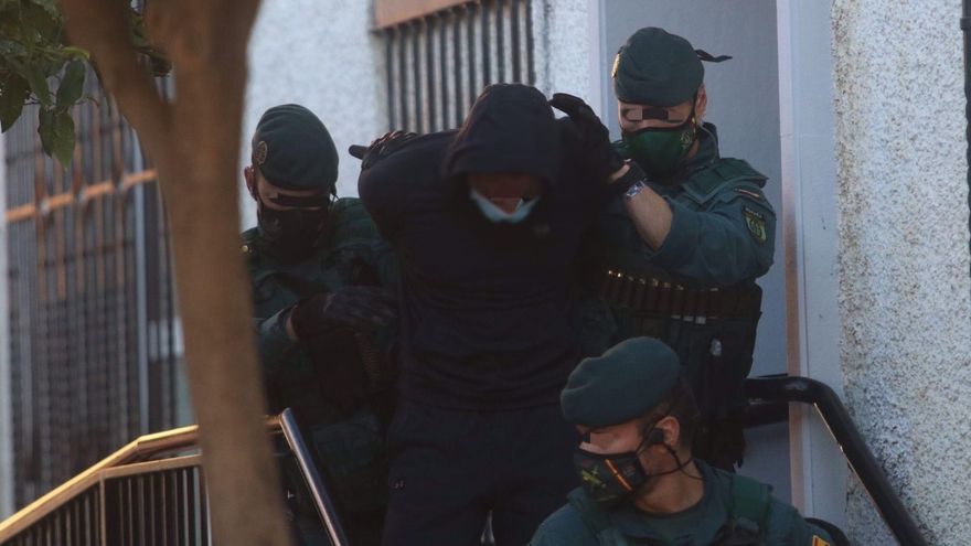 Salida de los juzgados de Fuengirola (Málaga) de 'El Melillero' en enero