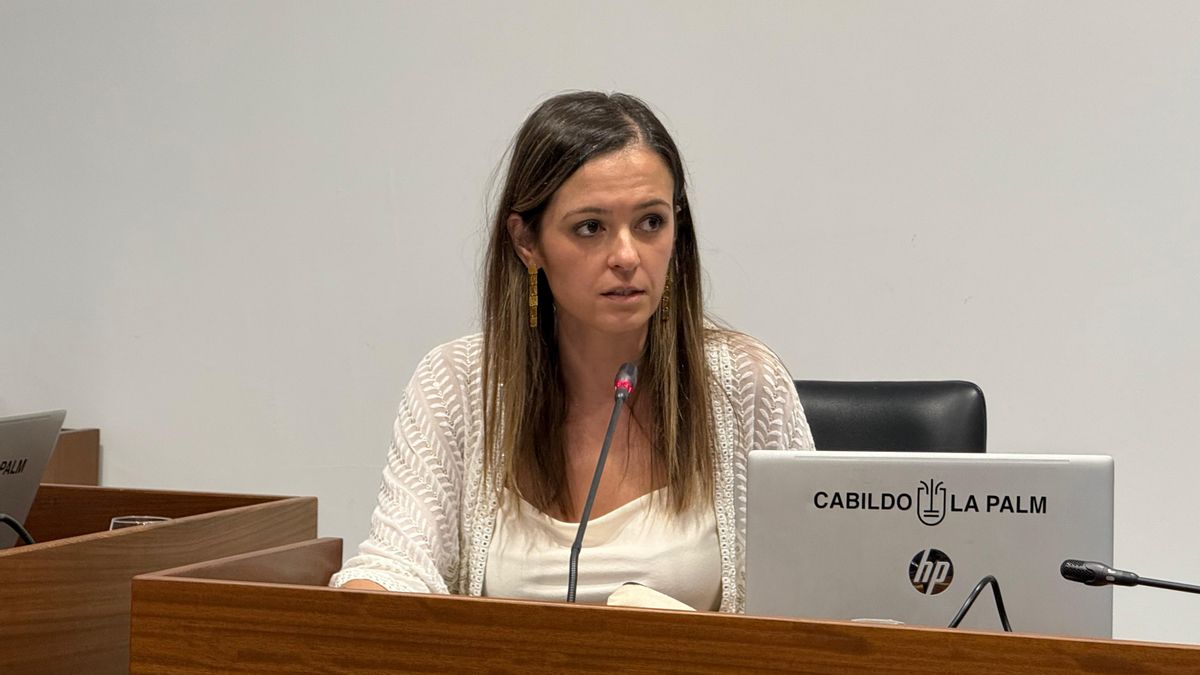 Miriam Perestelo, consejera de Cultura y Patrimonio Histórico  del Cabildo de La Palma.