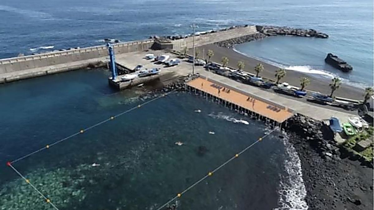 Recreación del proyecto de la plataforma  de Puerto Espíndola.