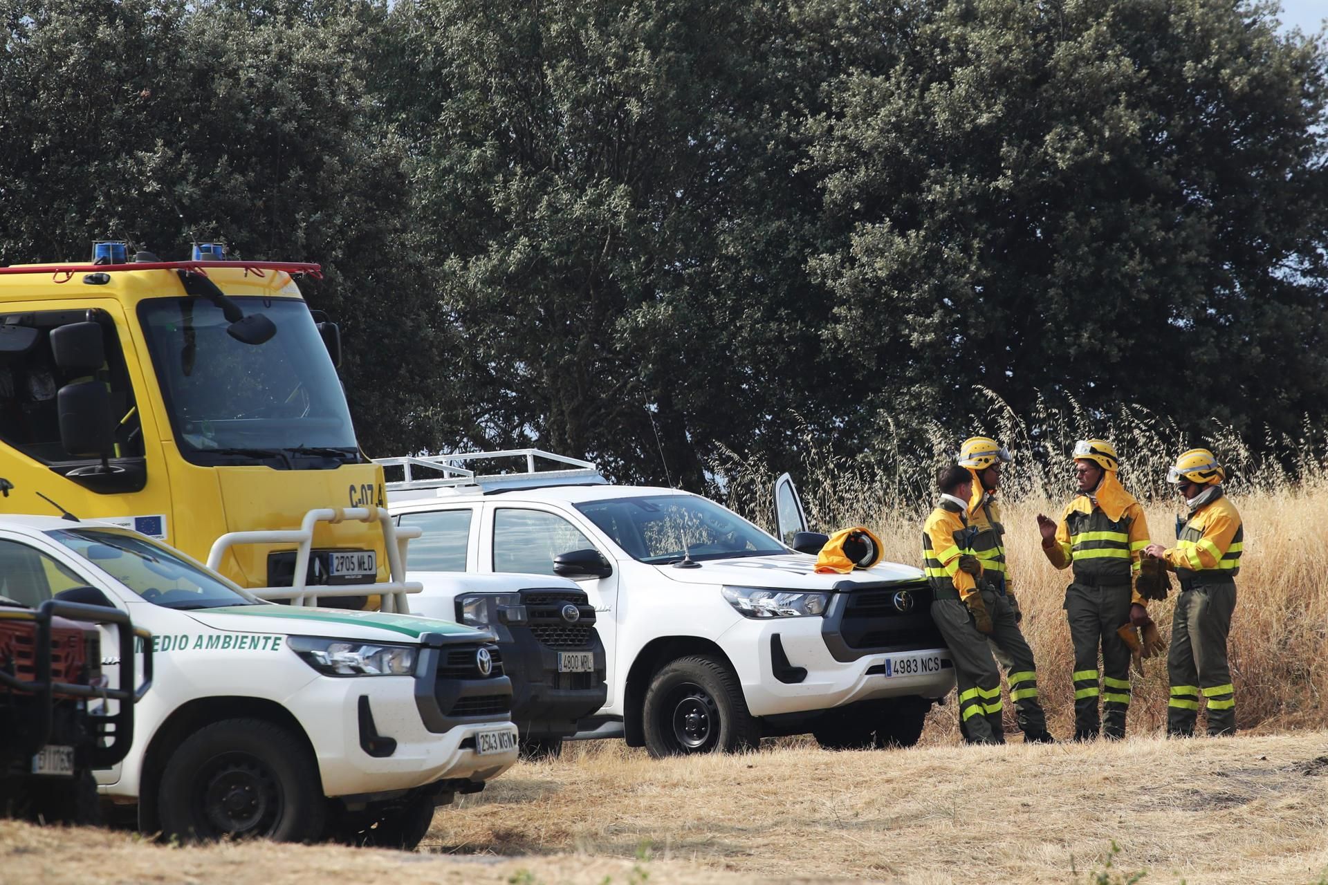 Incendio en Yeres. / Ana F. Barredo / Agencia EFE
