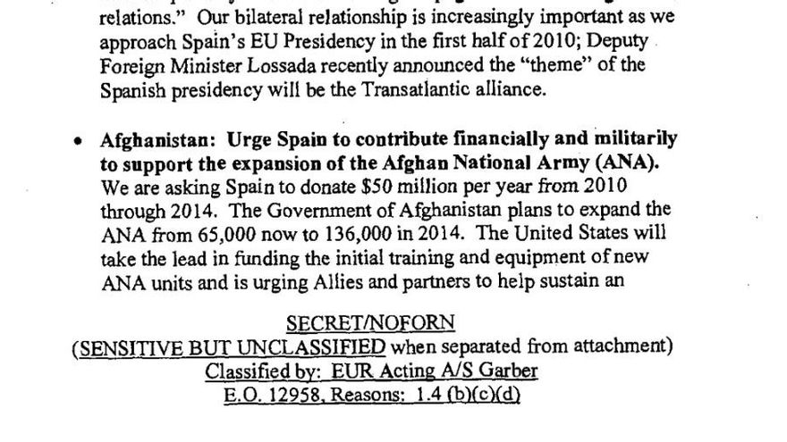 Los papeles de EEUU sobre España en Afganistán: del apoyo total de Aznar a la presión a Zapatero para aumentar tropas