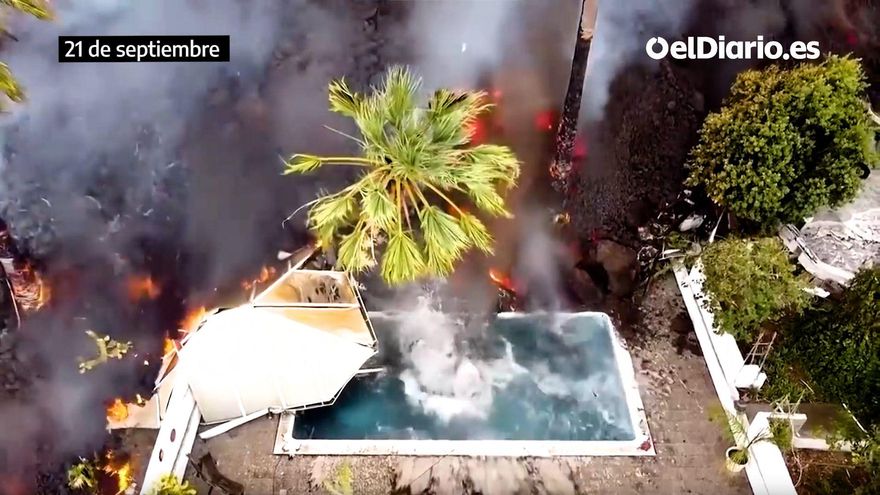 VÍDEO | Cronología en imágenes de la primera semana de erupción del volcán de La Palma