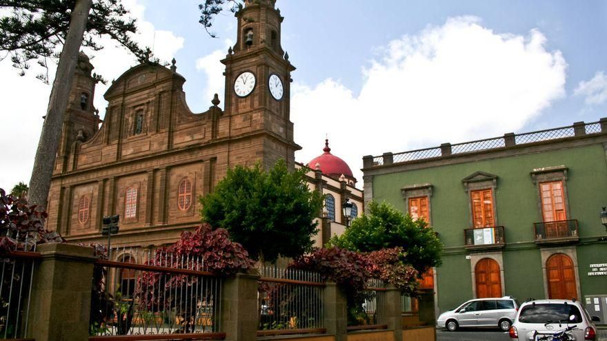 Plaza de Santiago, en Gáldar. Aquí culmina la ruta jacobea grancanaria.