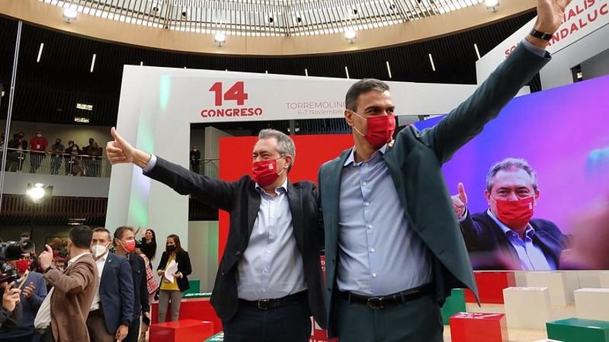 Sánchez cierra el círculo del susanismo en Andalucía y lanza la campaña electoral de Espadas: "Juan en San Telmo y yo en Madrid"