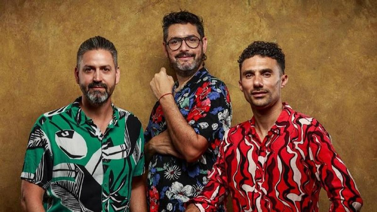 Julián Venegas, Homero Chiavarino y Joel Tortul son Garupá