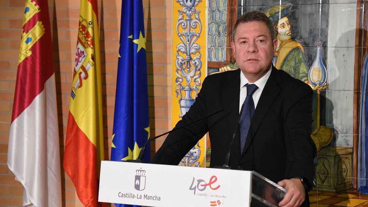 Archivo - El presidente de C-LM, Emiliano García-Page