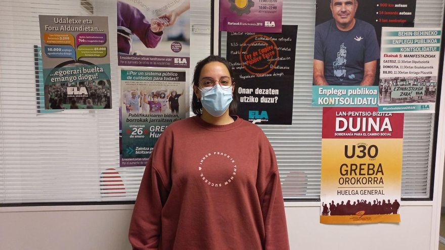 Goizalde Barreras, trabajadora de la residencia Vitalitas Santa Teresa de Barakaldo