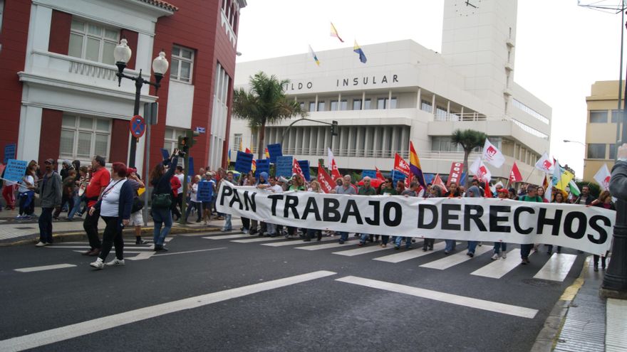 GALERÍA | Marchas por la dignidad en Las Palmas de Gran Canaria