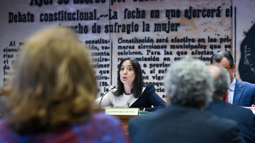 La directora general de la Guardia Civil, Mercedes González Fernández, comparece ante la Comisión de Interior, en el Senado, a 16 de junio de 2026