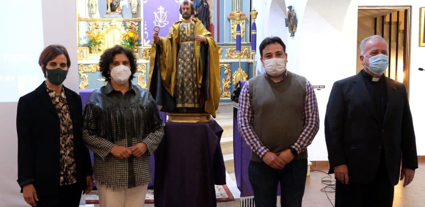 Jovita Monterrey presentó la restauración de la imagen.