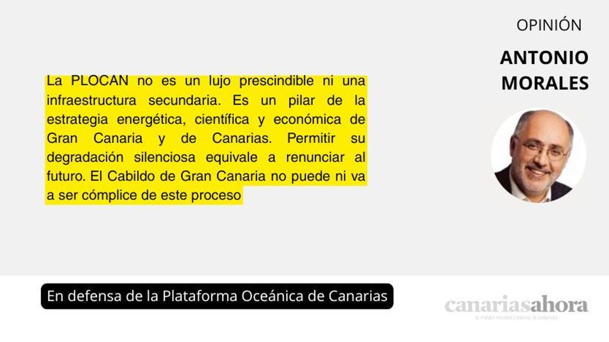 En defensa de la Plataforma Oceánica de Canarias