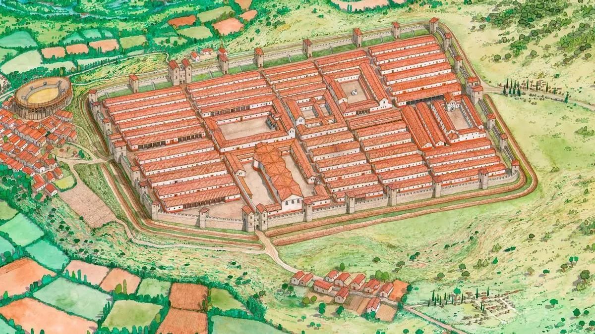 Hallan en León el primer enterramiento infantil en un campamento romano de la península