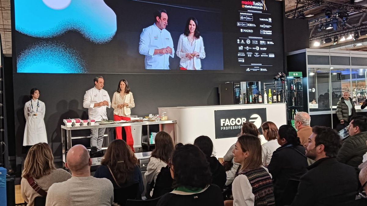 El heladero riojano Fernando Sáenz en su ponencia en Madrid Fusión