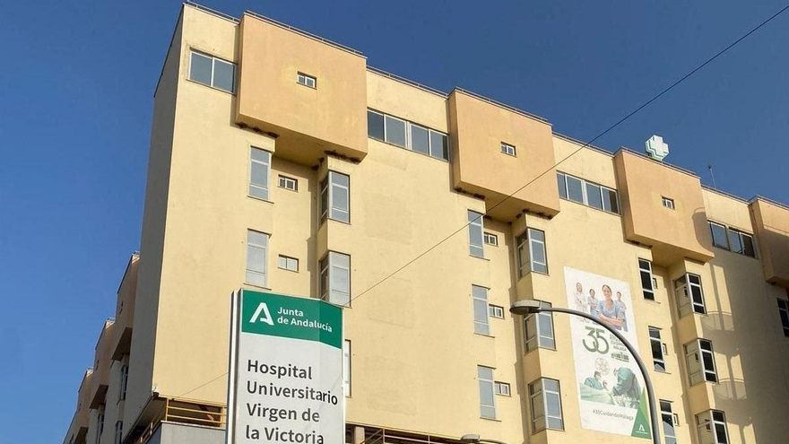 Vista del edificio del Hospital Clínico Universitario Virgen de la Victoria de Málaga.