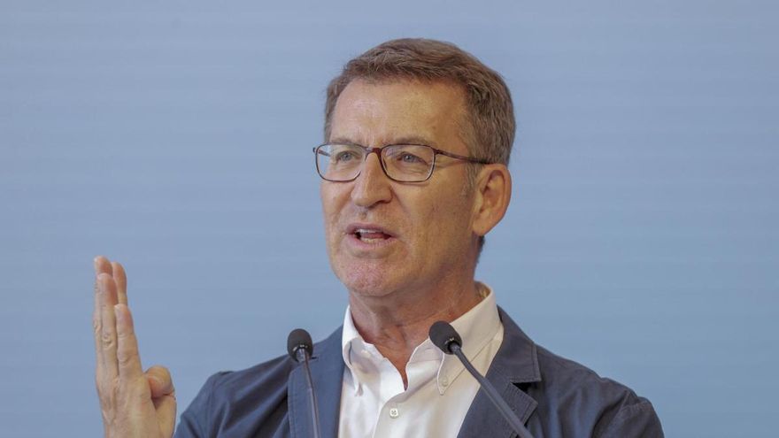 El presidente del Partido Popular, Alberto Núñez Feijóo.