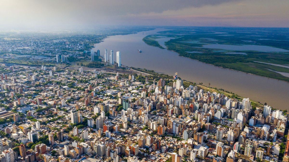 La ciudad de Rosario y el humedal. Foto: cortesía Wetlands International