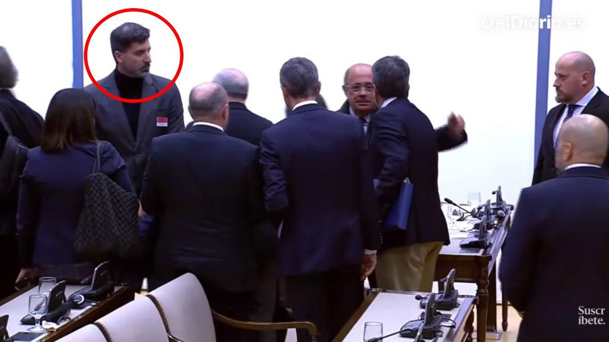 Francisco González, director general de Comunicación y Promoción Institucional, en la comisión del Congreso.