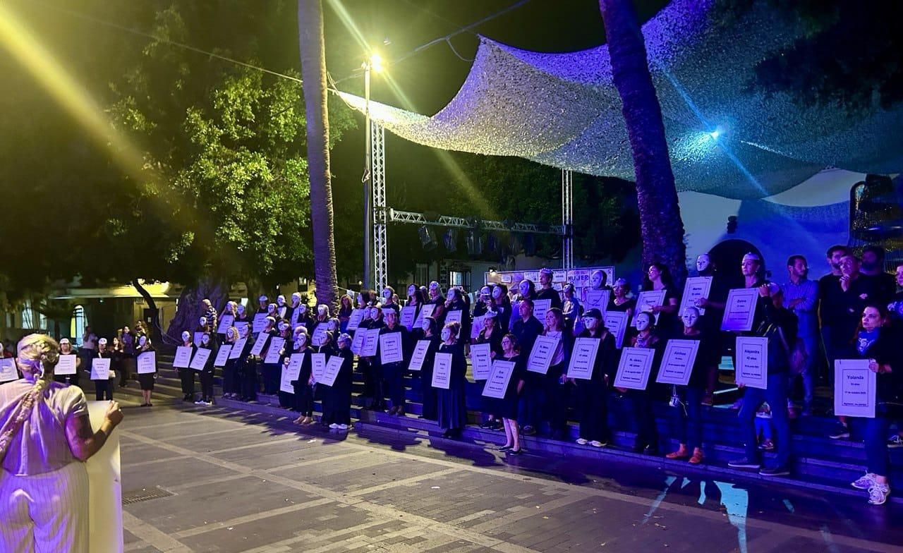 Manifestación del 25N en Los Llanos de Aridane.