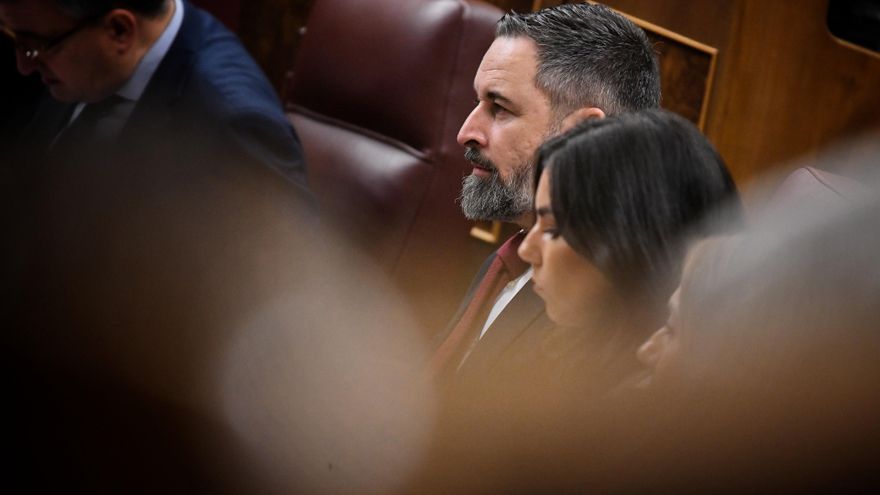 Archivo - El presidente de VOX, Santiago Abascal, a 11 de diciembre de 2024, en Madrid (España).