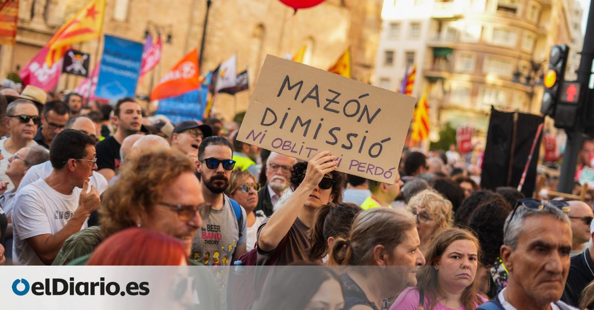 One Year Since the Tragedy, the Cry for 'Mazzon's Resignation' Continues! Vivid Scenes from the Dana Management Protest