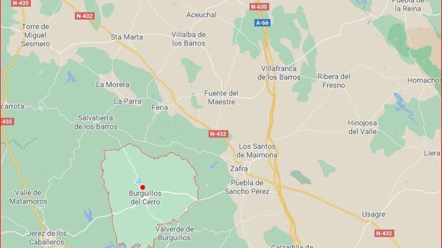 Mapa de situación de Burguillos