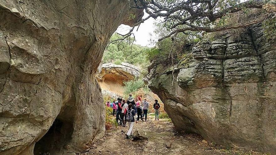 Entrada de las cuevas de Bacinete