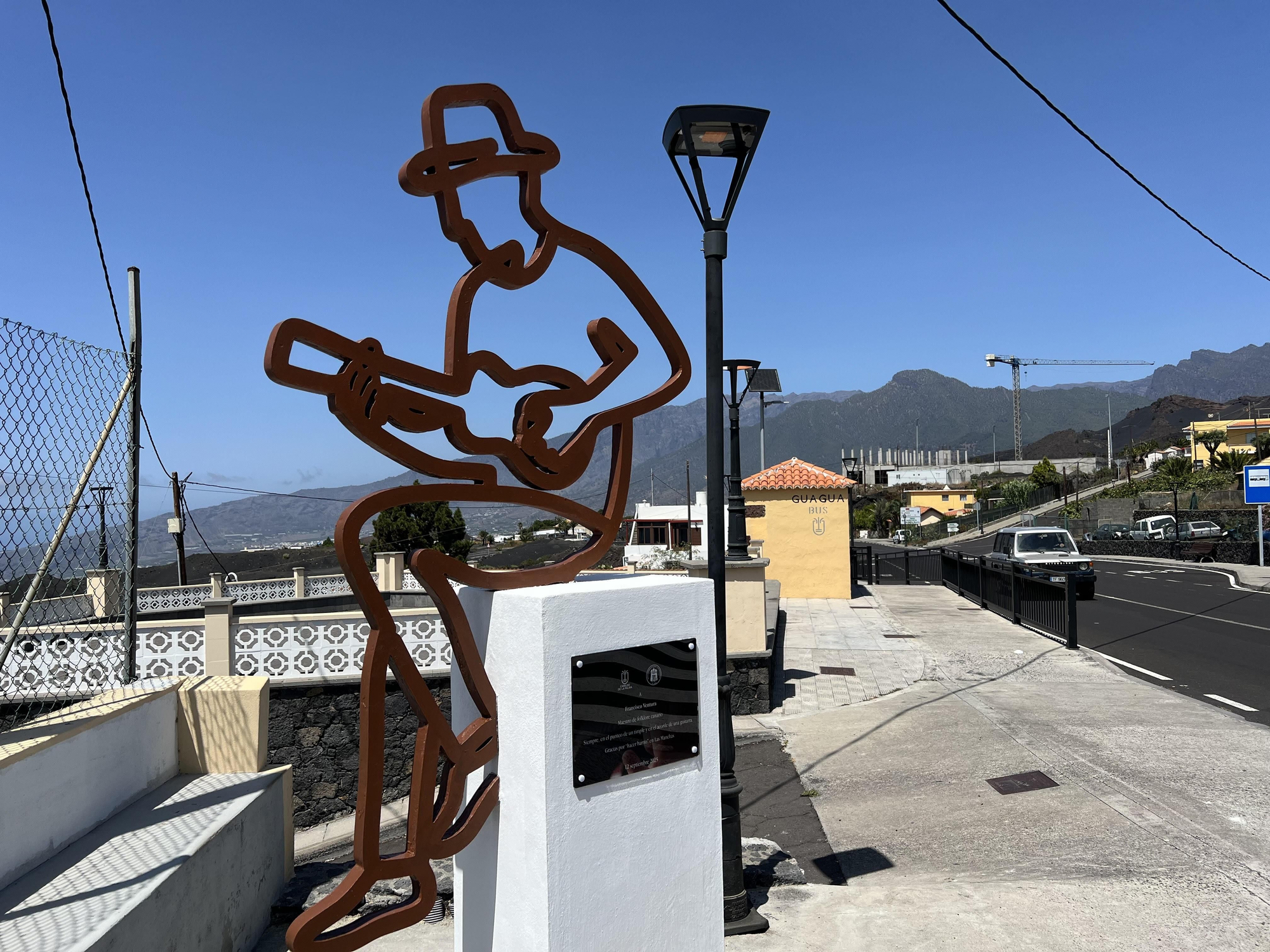 Instalación en homenaje a Francisco Ventura en Las Manchas.