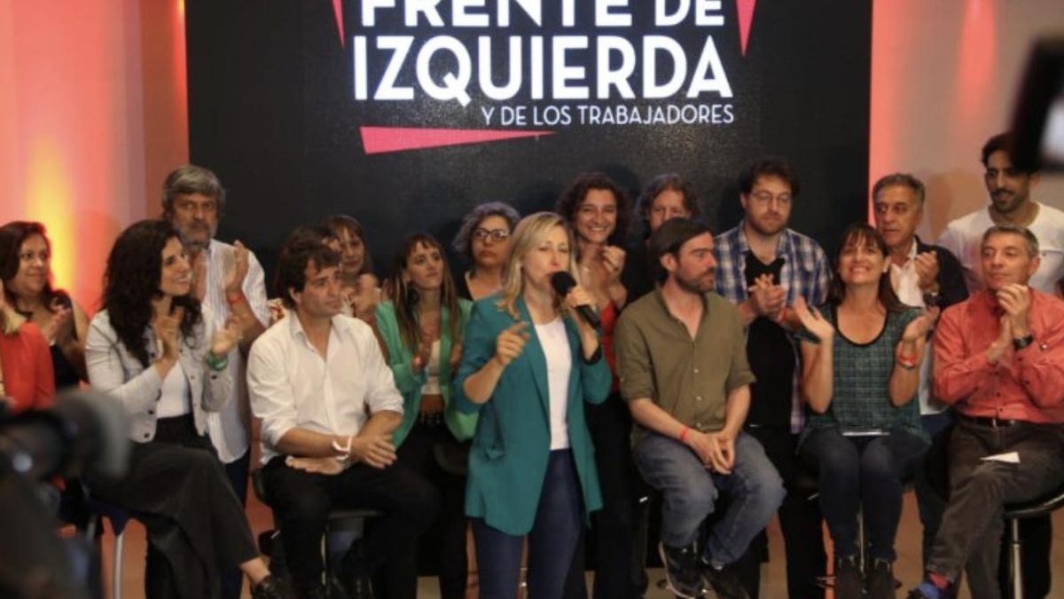 Bregman a la cabeza, ayer, en la presentación del Frente de Izquierda a nivel nacional.