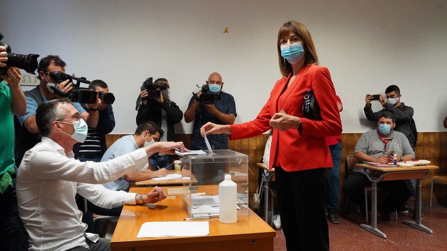 La candidata del PSE, Idoia Mendía