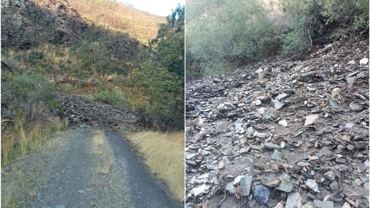Pista que une San Cristóbal de Valdueza y Peñalba de Santiago.