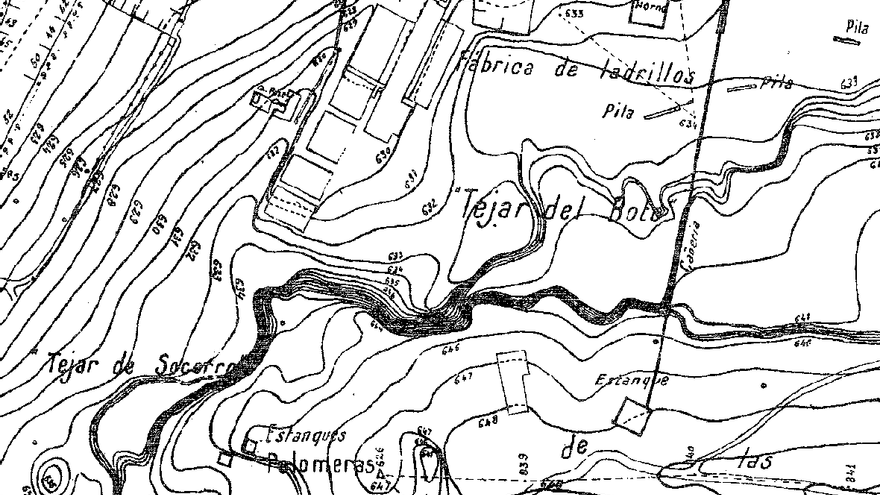 Mapa de 1929 del Ayuntamiento de Madrid