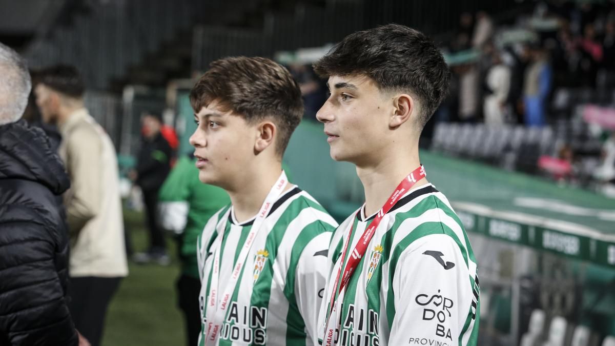 Julio Rodríguez y José Cepas Claro en el estadio El Arcángel