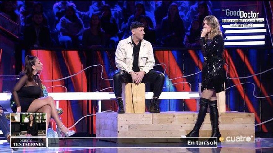 Álvaro, en el plató de 'El Debate de las Tentaciones'