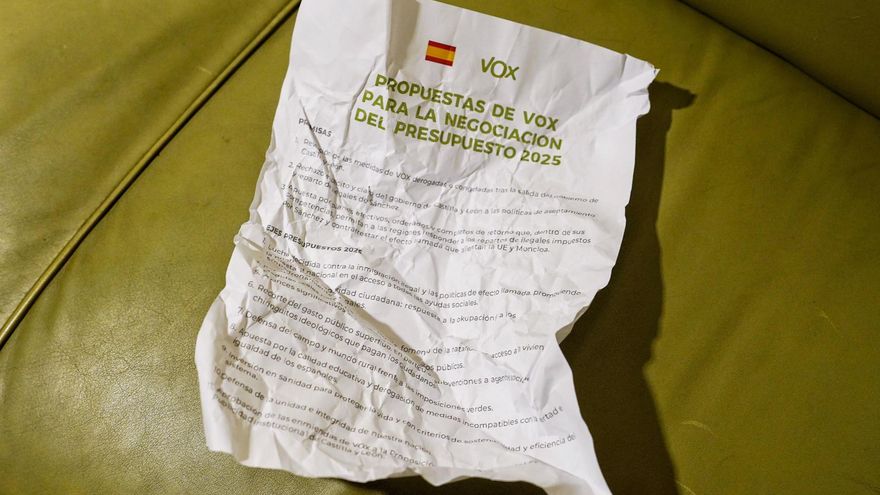 El documento presupuestario que Vox le dejó a Mañueco no fue una propuesta "formal y seria"