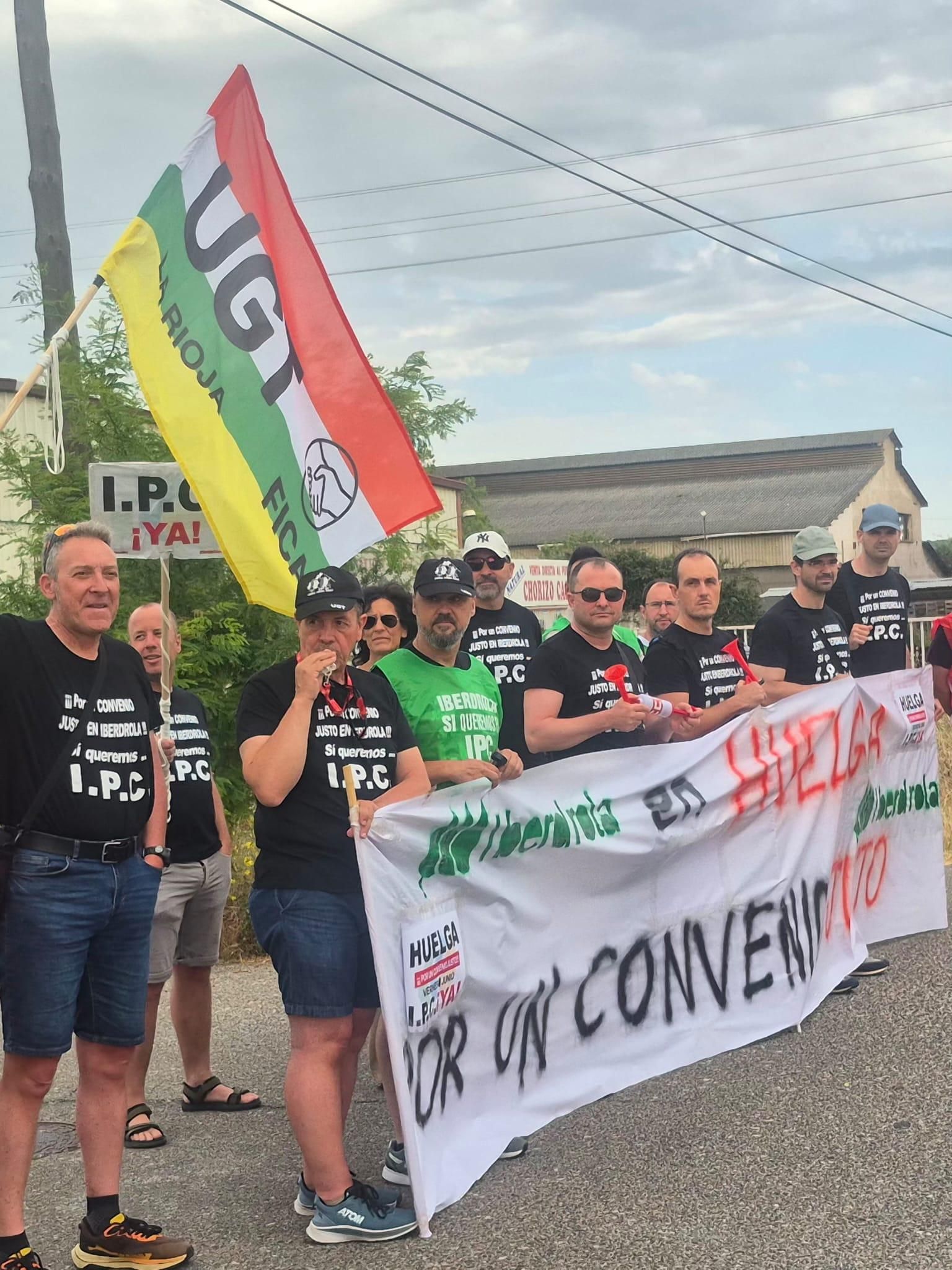 Huelga de trabajadores de Iberdrola en La Rioja