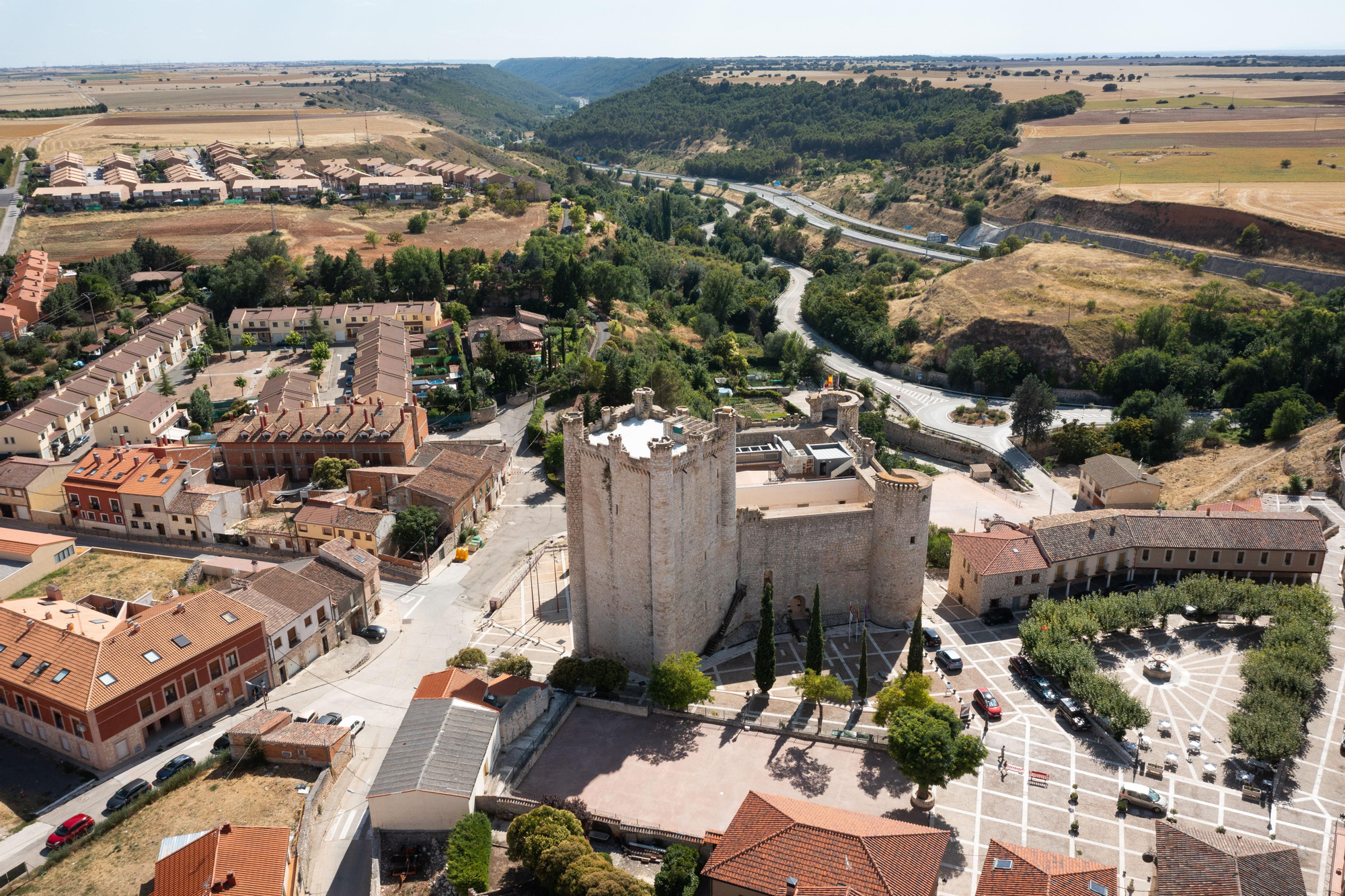 Vista aérea del Castillo de Torija.