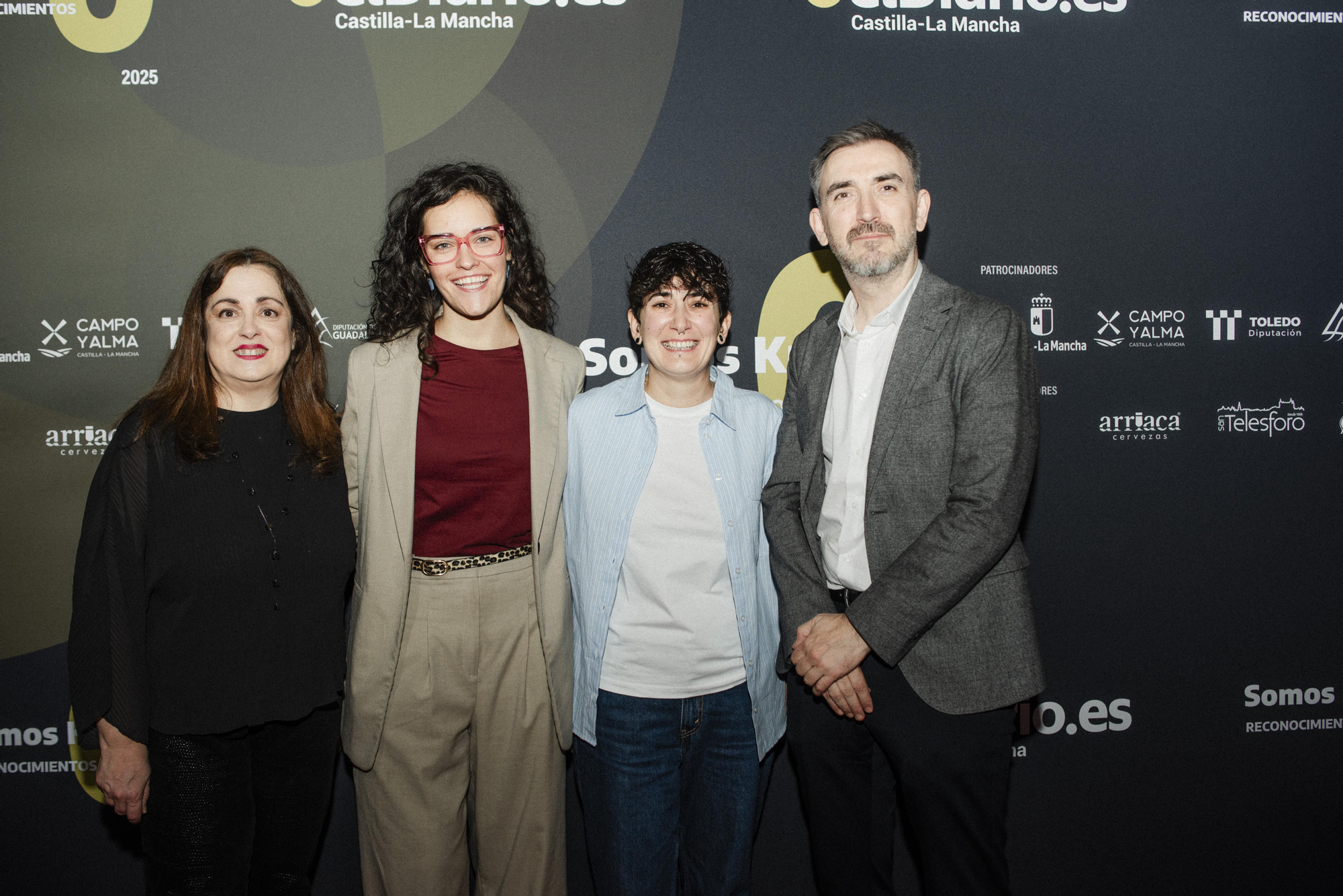 De izquierda a derecha: Carmen Bachiller, Soledad López, Jésica Alfaro e Ignacio Escolar