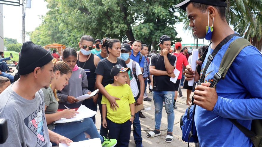 Migrantes en el sur de México piden protección a la Comisión de DDHH